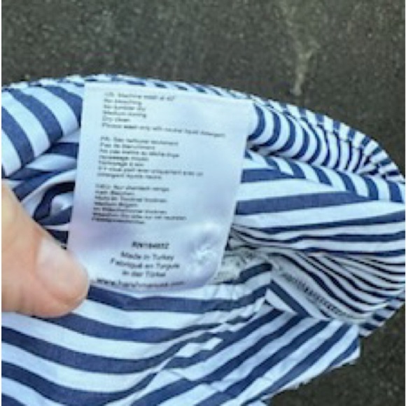 Harshman Blue Striped Women's Tunic Size Small - Picture 4 of 5